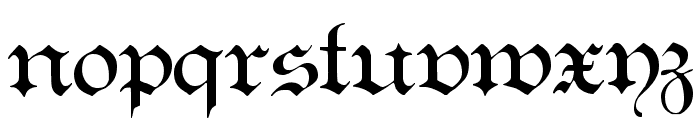 Teutonic No1 DemiBold Font LOWERCASE