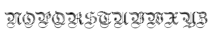 Teutonic No2 DemiBold Font UPPERCASE