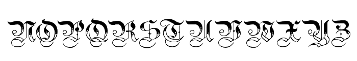 Teutonic No3 DemiBold Font UPPERCASE