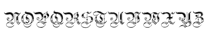 Teutonic No4 DemiBold Font UPPERCASE