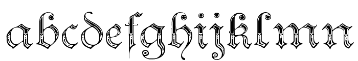 Teutonic No4 DemiBold Font LOWERCASE
