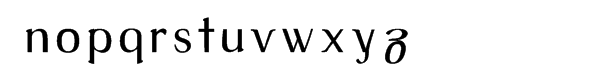 Tex Loose™ Font LOWERCASE