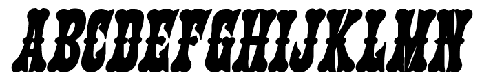 Texas Ranger Bold Italic Font UPPERCASE
