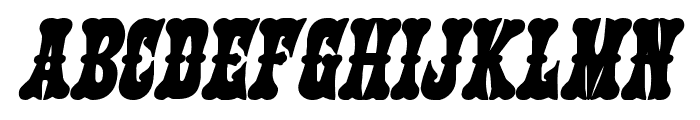 Texas Ranger Bold Italic Font LOWERCASE