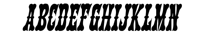 Texas Ranger Condensed Italic Font UPPERCASE
