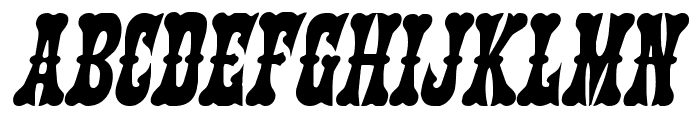 Texas Ranger Italic Font UPPERCASE