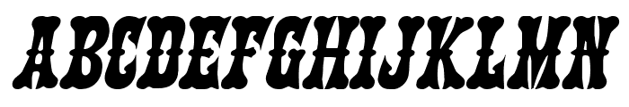 Texas Ranger Italic Font LOWERCASE