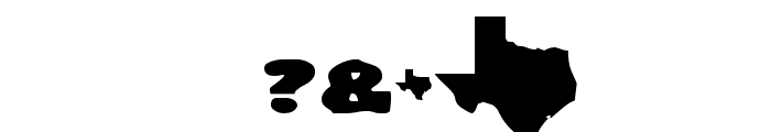 Texas Font OTHER CHARS