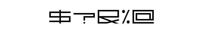 technoid one Font OTHER CHARS