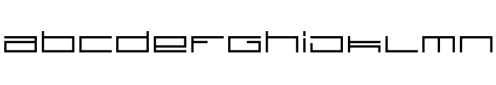 technoid one Font LOWERCASE