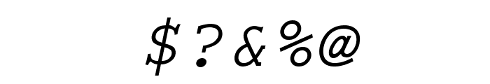 Thabit-Oblique Oblique Font OTHER CHARS