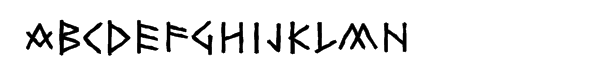 The Boustrophedon Bold Font UPPERCASE