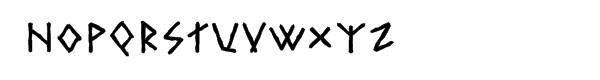 The Boustrophedon Bold Font UPPERCASE