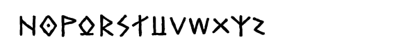 The Boustrophedon Bold Font LOWERCASE