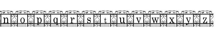 The Garden Font LOWERCASE