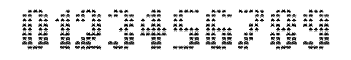 The Invaders Regular Font OTHER CHARS
