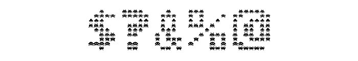The Invaders Regular Font OTHER CHARS