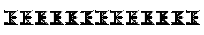 The KISS Font Font UPPERCASE