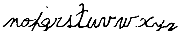 The Left-Handed Cursiva Cursiva Font LOWERCASE