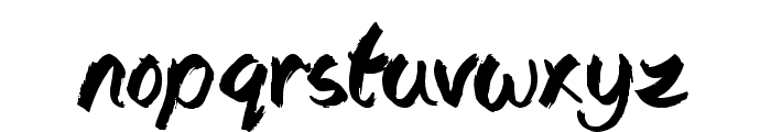 The Lost Paintings Font LOWERCASE
