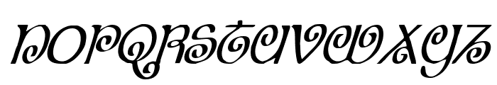The Shire Condensed Italic Font UPPERCASE