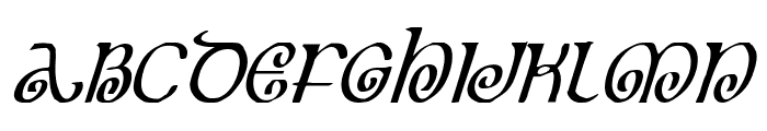 The Shire Condensed Italic Font LOWERCASE