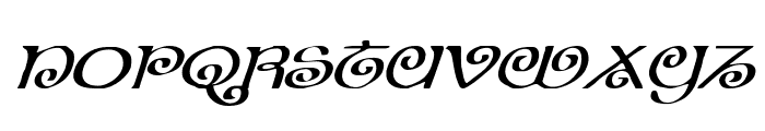 The Shire Expanded Italic Font UPPERCASE