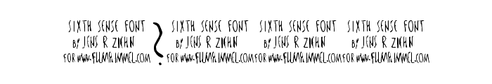 The Sixth Sense Font OTHER CHARS