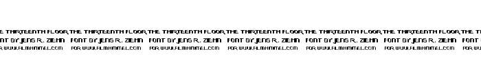 The-Thirteenth-Floor Font LOWERCASE