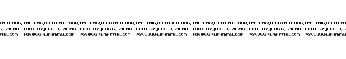 The-Thirteenth-Floor Font LOWERCASE