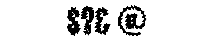 The World's Fiery Demise Font OTHER CHARS