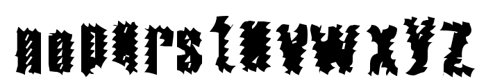 The World's Fiery Demise Font LOWERCASE