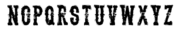 TheDeadliestSaloon Font UPPERCASE