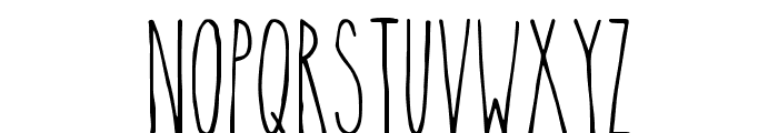 TheSkinny Font LOWERCASE