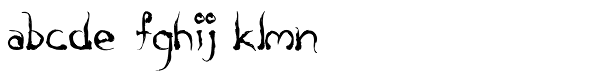 The·demon·font Font LOWERCASE