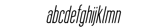 Thin Cool Italic Font LOWERCASE