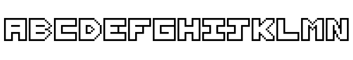 Thirteen Pixel Fonts Regular Font UPPERCASE