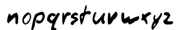 Thommy Handwrite Font LOWERCASE