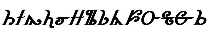 Thorass Bold Italic Font UPPERCASE