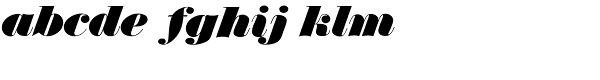 Thorowgood EF Regular Italic Font LOWERCASE