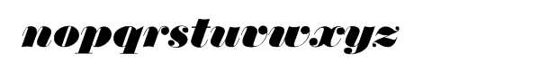Thorowgood Italic Font LOWERCASE