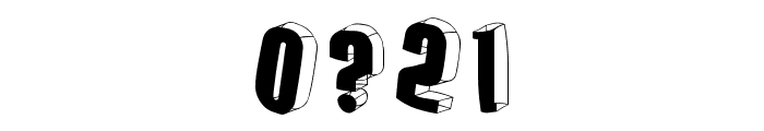 ThreedimensionalRound Font OTHER CHARS