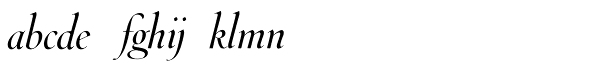 Throhand Regular Italic Font LOWERCASE