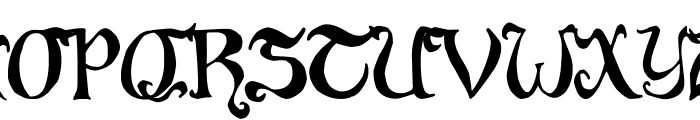 Throrian Commonface Font UPPERCASE