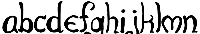 Throrian Formal Font LOWERCASE