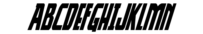 Thunder-Hawk Condensed Italic Font UPPERCASE