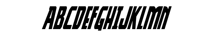 Thunder-Hawk Condensed Italic Font LOWERCASE
