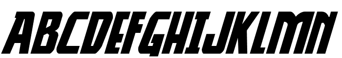 Thunder-Hawk Drop Expanded Italic Font UPPERCASE