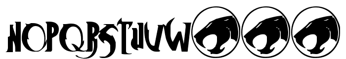 ThunderCats Font LOWERCASE