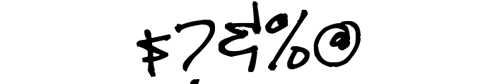 thuy's chicken scratch Font OTHER CHARS